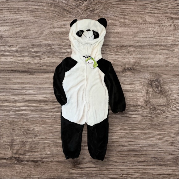 MICHLEY Panda Animal Hooded Kid’s Onesie Flannel Pajamas Costume | 110 | NEW - Picture 6 of 9